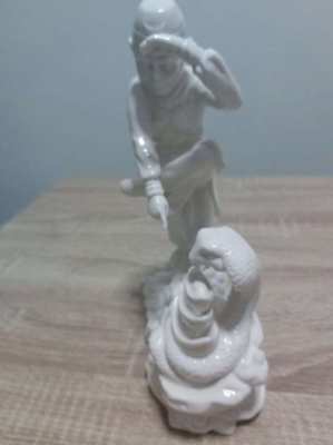 Large chinese figure blanc de chine of the monkey king