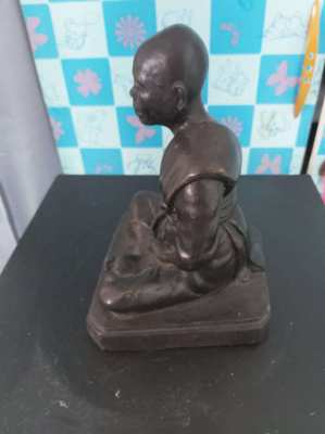 Thai bronze statue of a monk L.P koon 8