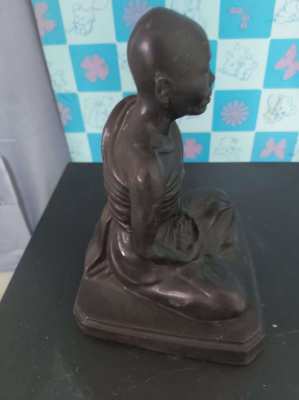 Thai bronze statue of a monk L.P koon 8