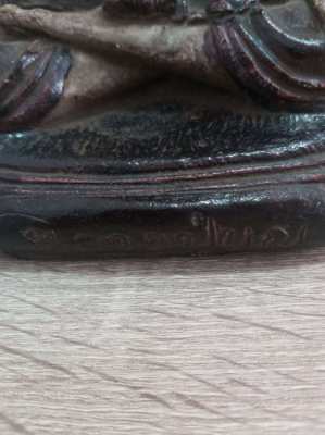 Thai vintage statue of a monk L.P Boon  8