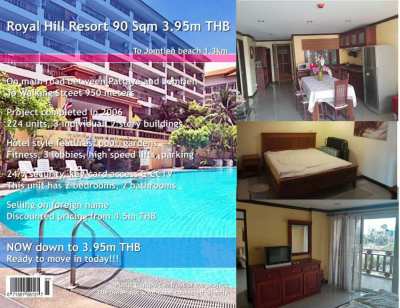 Pattaya Royal Hill Resort 90 Sqm Bargain Resale