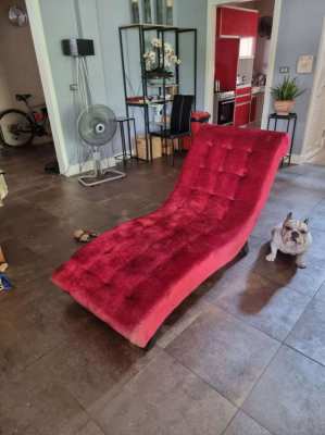 Sofa,  red velvet 