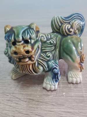 Pair of vintagechinese foo dogs shi shi dogs