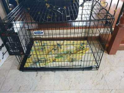 Dog retreat and training cage