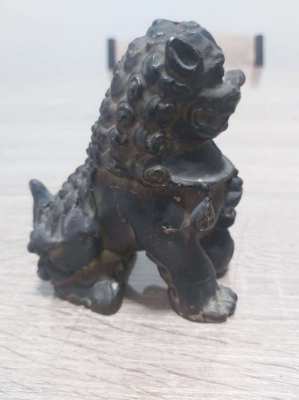 Lovely very old bronze foo dogs