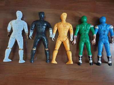 Set of Power Ranger toys