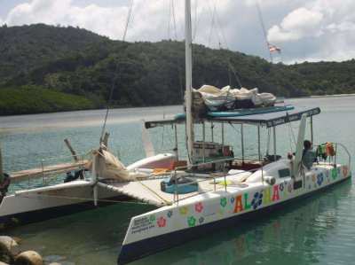 Sailing Catamaran private full daytrip koh Taen & koh Matsom