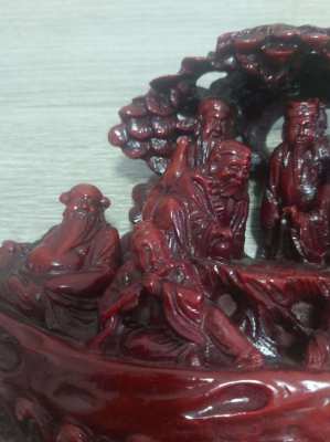 Fantastic hand carved Chinese ornament heavy