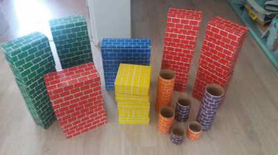 JUMBO CARDBOARD BUILDING BLOCKS FOR CHILDREN