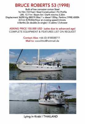 BRUCE ROBERTS 53 (1998) FOR SALE