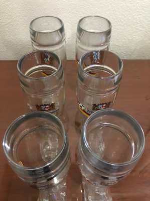  Bier Glasses,Rastas boot glass, 6 pieces 0,5 ltr German Quality ! 