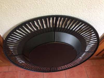 Mirror round, wall mirror with frame, decoration 