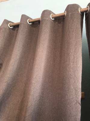 Curtains 2 pieces 2.20m x 1.40m gray, opaque.