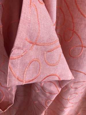 4 Curtains with eyelets, orange1,38mx2,20m,slightly translucen.