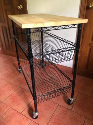 Kitchen table with wheels, side table