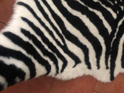 Artificial wool carpet, index , carpet zebra style ..REDUCET