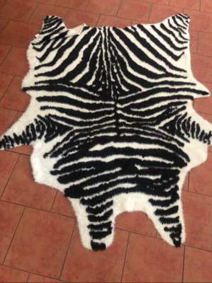 Artificial wool carpet, index , carpet zebra style ..REDUCET