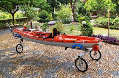 BIC Java sit on top kayak and trailer