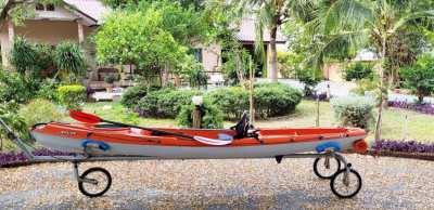 BIC Java sit on top kayak and trailer