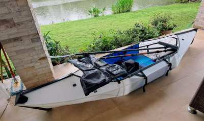 9kg 'Origami' (folding) Kayak, like new, paddles and PFD included 