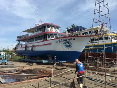 Similan Queen Dive Boat over 90 feet long in need of a rebuild