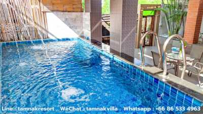 3 B/R villa w private pool AT PRATAMNAK SOI6 FOR RENT SHORT TERM