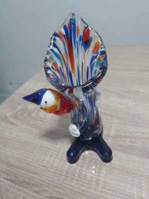 Beautifull multicoloured Murano clown vase 7.5