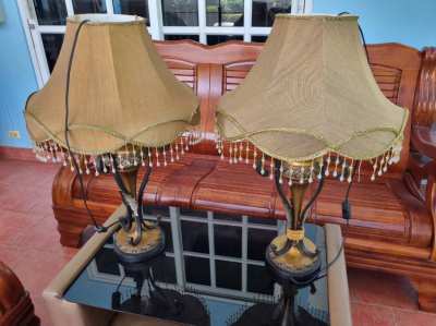 2x Table lamps, night table lamps, A Nice Pair of Table Lamps vintage 