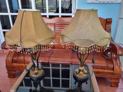 2x Table lamps, night table lamps, A Nice Pair of Table Lamps vintage 