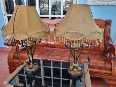 2x Table lamps, night table lamps, A Nice Pair of Table Lamps vintage 