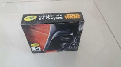 CRAYOLA STAR WARS LIMITED EDITION 64ct CRAYONS DARTH VADER COLLECTIBLE