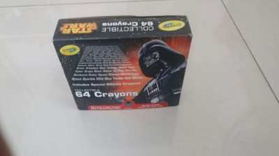 CRAYOLA STAR WARS LIMITED EDITION 64ct CRAYONS DARTH VADER COLLECTIBLE