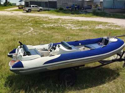 185000 b. ! Avon Jet Boat 430 , 100 HP, for FAST SALE