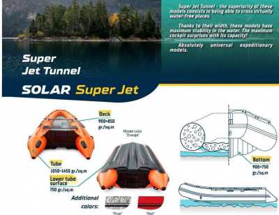 Inflatable boat SOLAR 470 Super Jet Tunnel