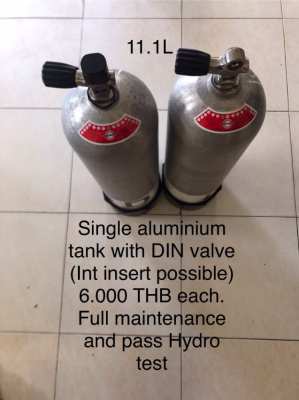 Scuba cylinder Steel and Aluminum 