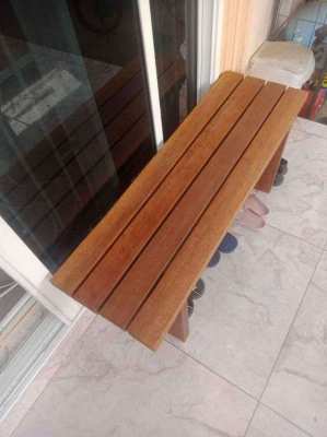 wooden bench 1m