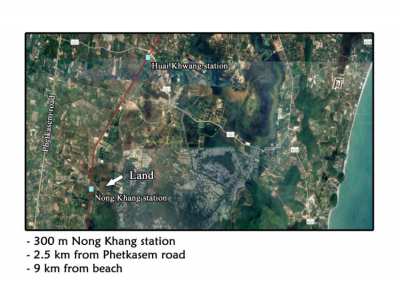 Land 2,5 rai with pond in Nong khang (4000 m²)