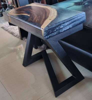  NEW  ACACIA HARDWOOD BLACK  RIVER TABLE