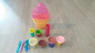 Playdough Ice Cream Set, Accessories Includes Assorted Molds, Popsicle