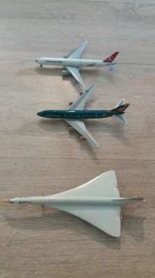 3 Metal Alloy Collector Model Planes! Turkish Air B777, Cathay Pacific