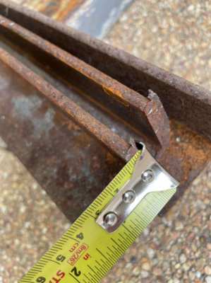 Steel Angle Iron 3 pcs  :  Yard Clearance