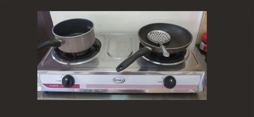 Gmax stainless steel gas stove - 2 burner