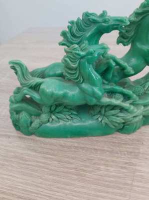 January sale beautifull chinese statue of three galloping horses