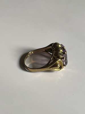 Gold ring 8 Karat, gold ring with stones 333  ----REDUCET----