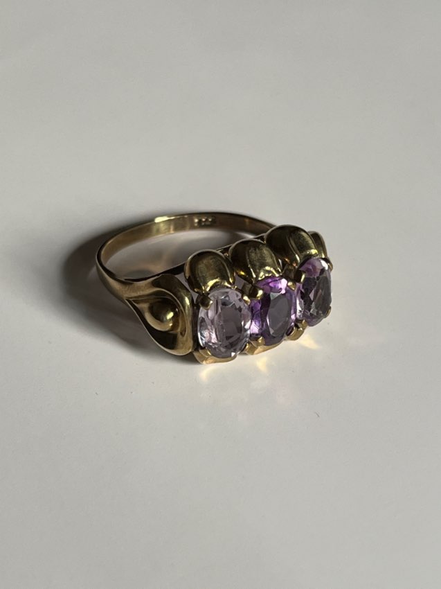 Gold ring 8 Karat, gold ring with stones 333  
