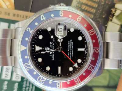 Rolex  GMT Reference 16710 BLRO from 2007 Stickdial Caliber 3186