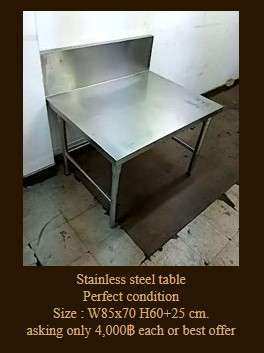 stainless steel table / Soiled dish table