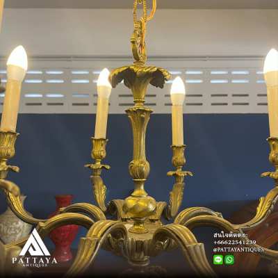 Antique bronze 8 lights chandelier