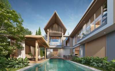 Luxury Pool Villa 3 bedrooms 4 bathrooms for sale in Bangtao