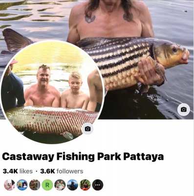 Fishing park and restaurant with rooms in Pattaya 